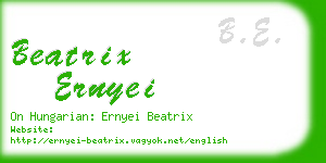 beatrix ernyei business card